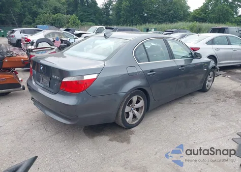 2007 BMW 525I из США, поврежденный, VIN WBANE53517CW65443